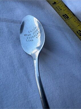 Stamped Stainless Steel Coffee Spoon - Silver